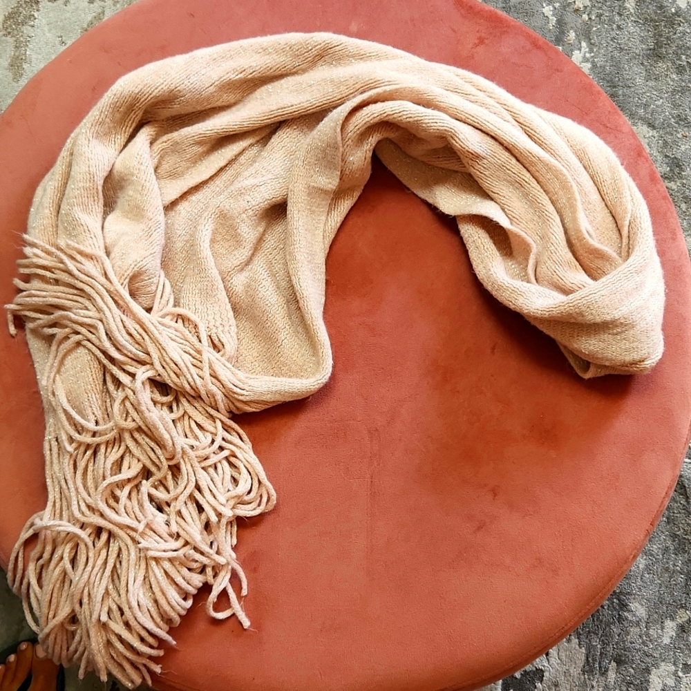 Baby pink scarf